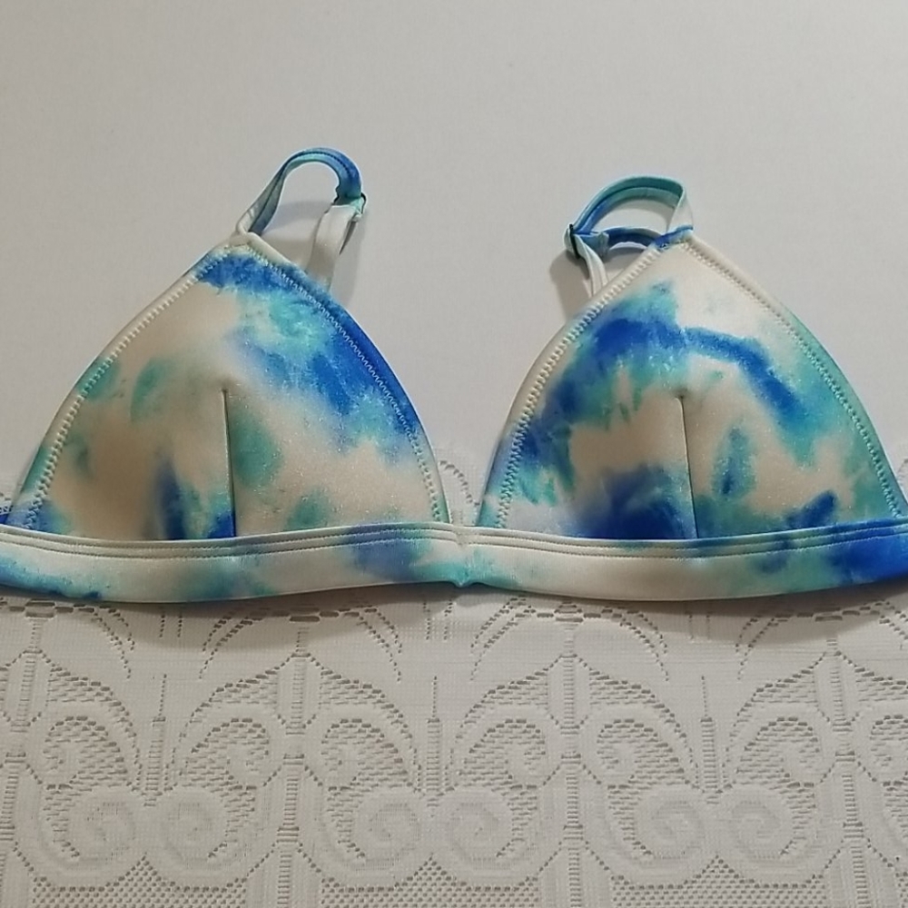 53T Triangl blue tye-dye bikini top, various